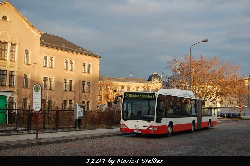 Z-SV 91 an der Zwickauer Zentralhaltestelle.